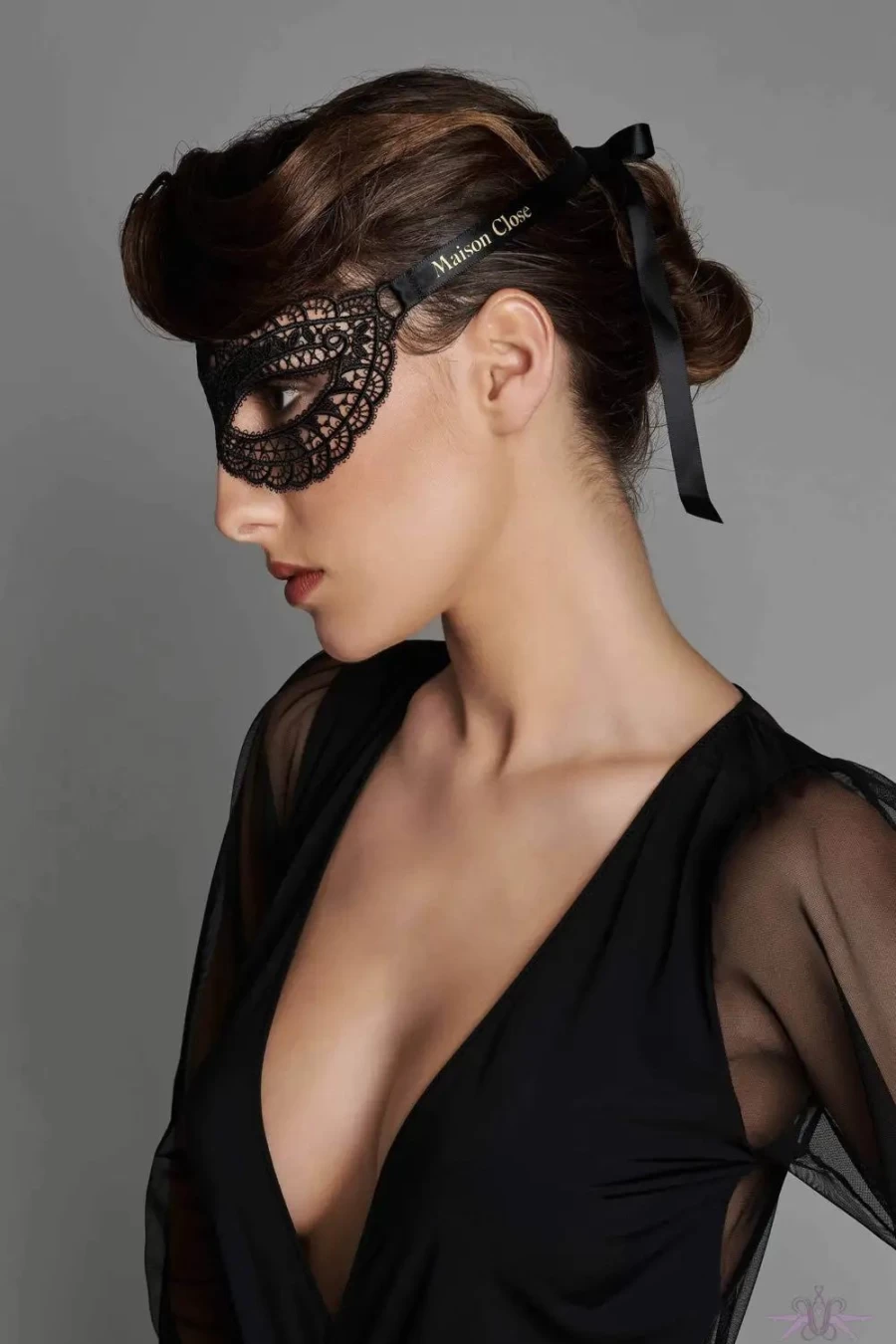 "Sexproducts Black Maison Close Romantiques Mask for Adults"