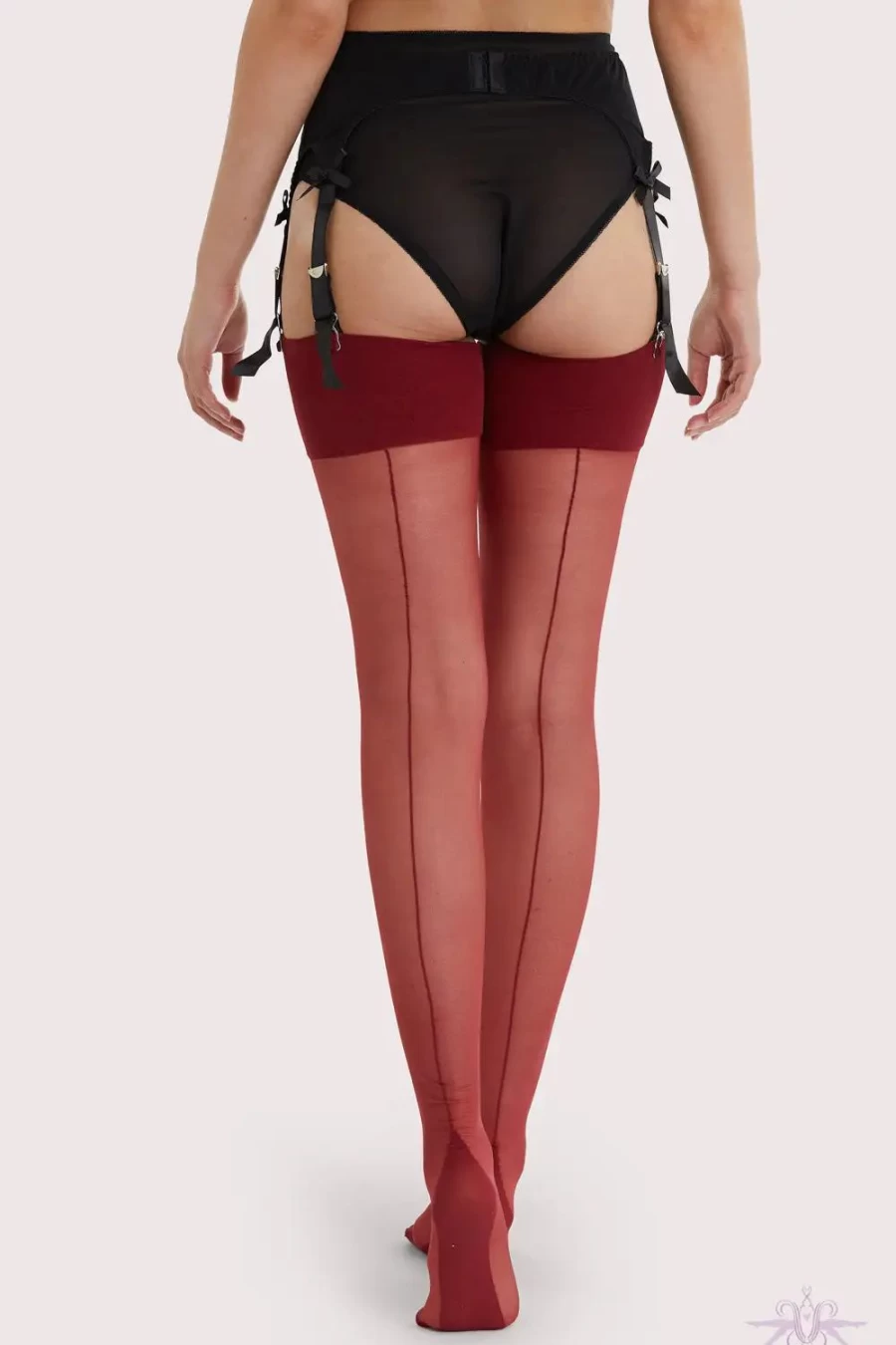 "Sexproducts Merlot Vintage Seamed Stockings – Playful Promises Retro Style"