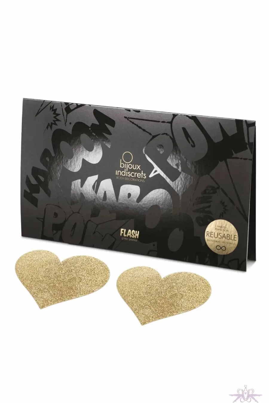 Sexproducts Gold Heart Nipple Pasties - Elegant Adhesive Covers for Women