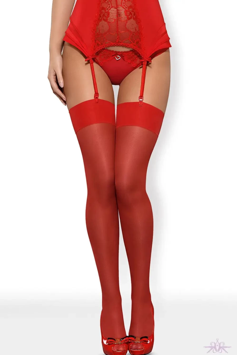"Sexproducts Red Obsessive Stockings - Premium Fashion Hosiery"