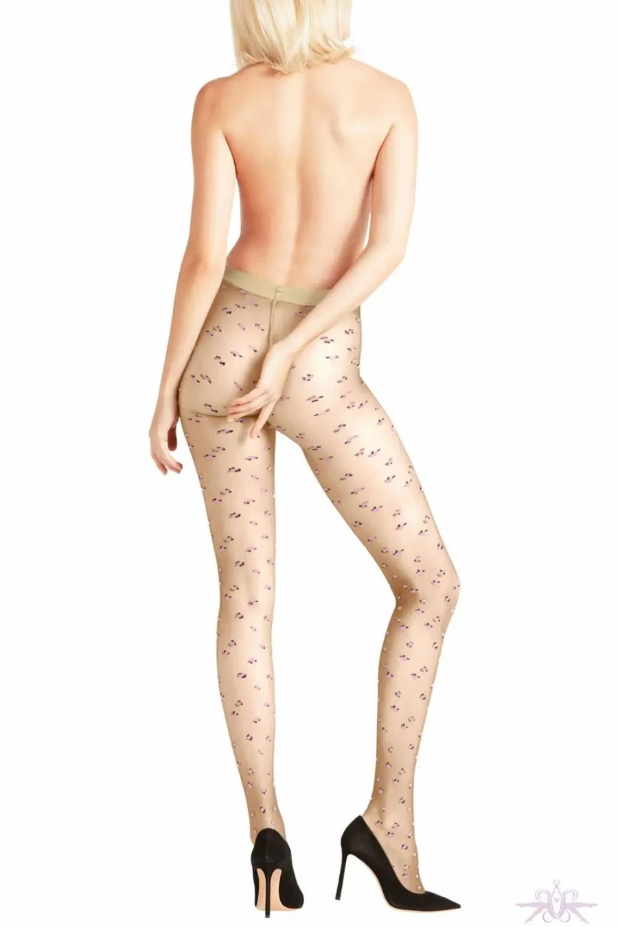 Sexproducts Rose Pattern Tights for Women - Elegant Floral Design Comfortable Stretchable Hosiery