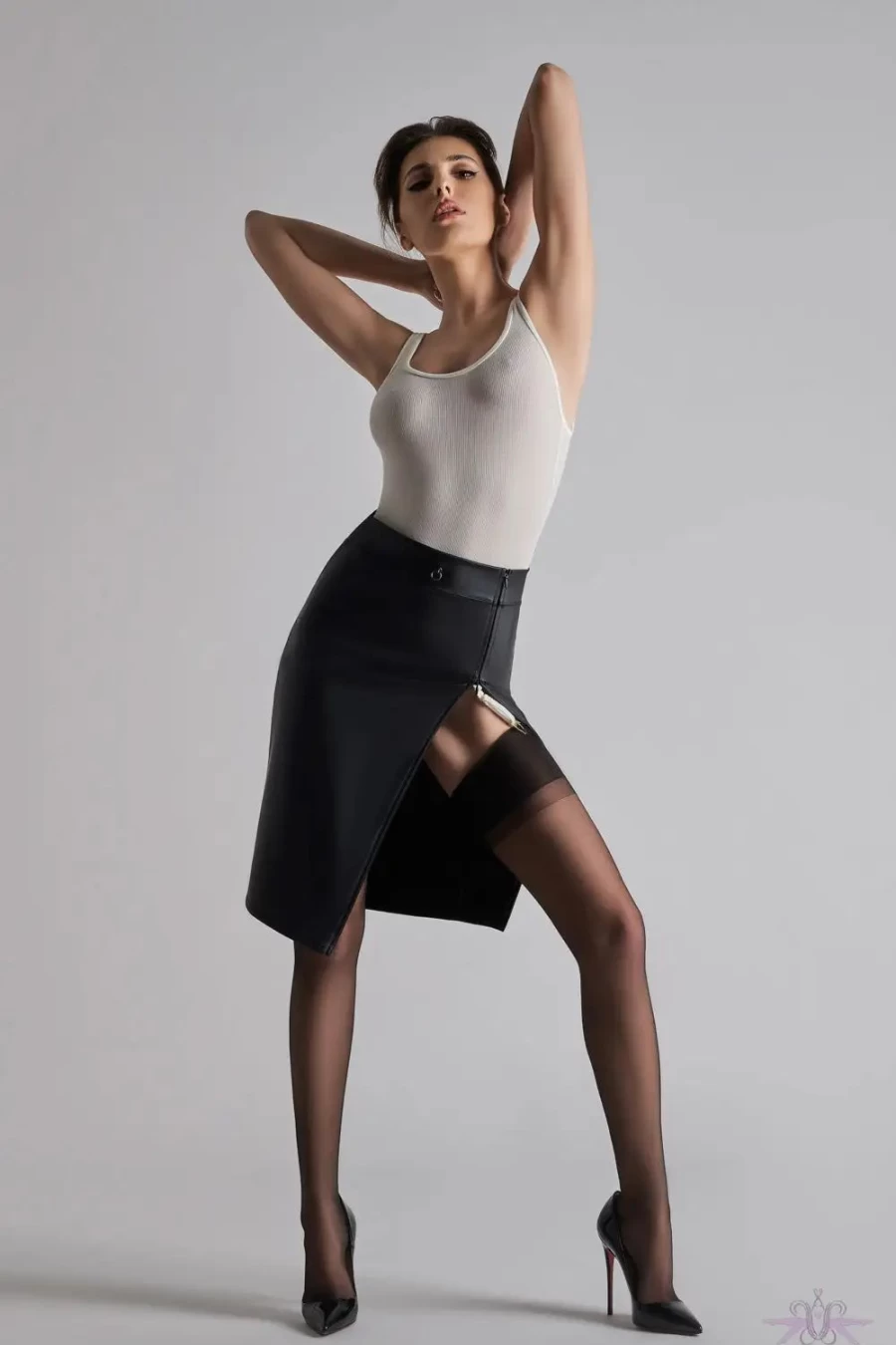 "Sexproducts Black Maison Close Seam Stockings – Elegant & Stylish Hosiery"