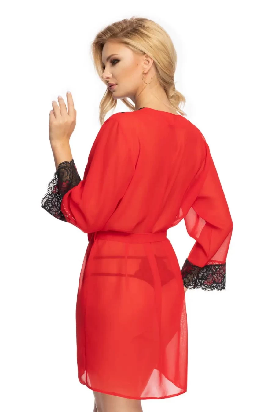 Sexproducts Red Irall Oriana Dressing Gown - Elegant Women's Robe
