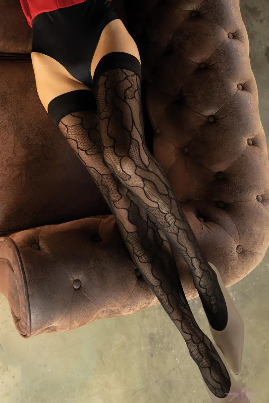 "Sexproducts Joy Hold Ups - Transparent Luxury Hosiery for Elegant Style"