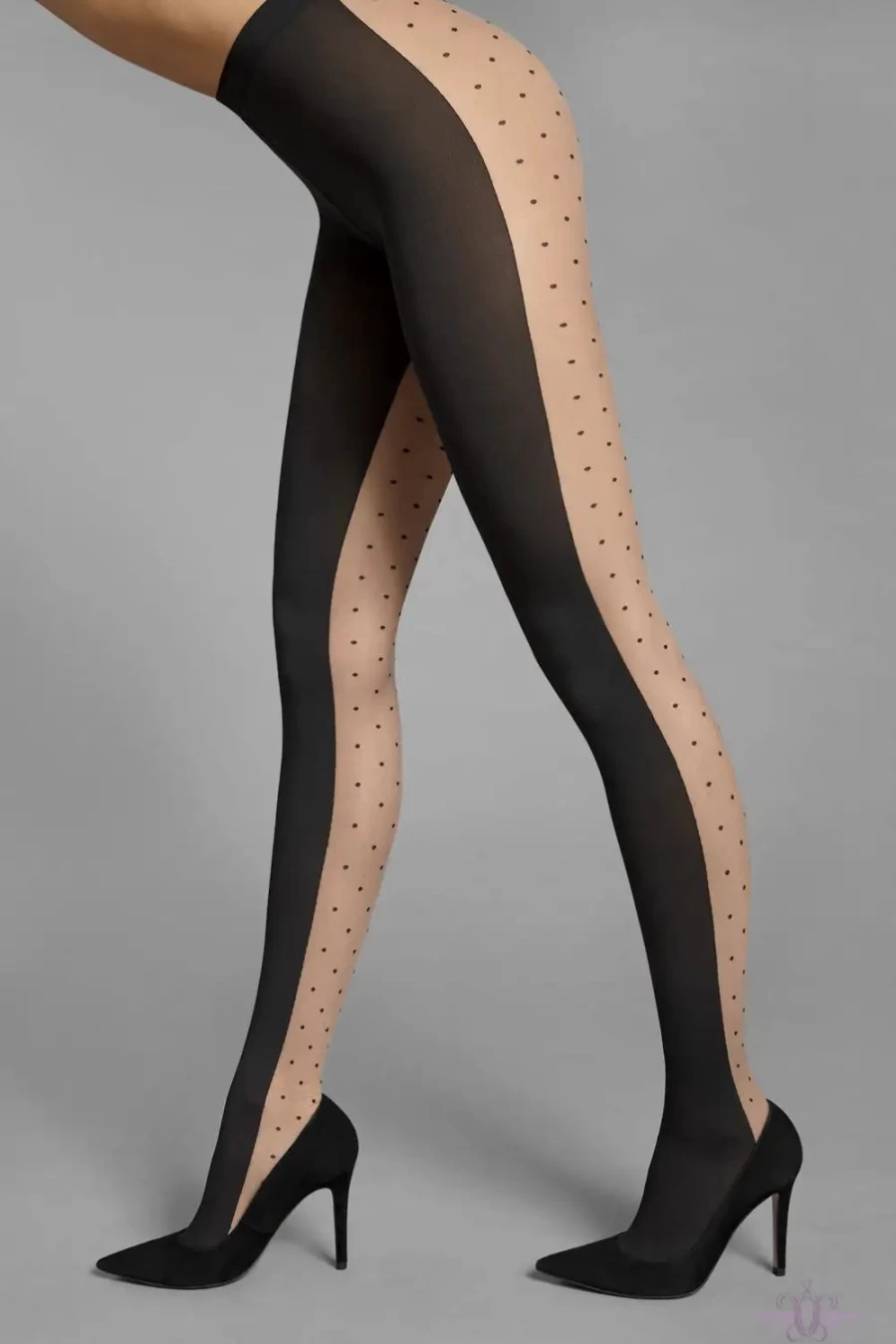 Sexproducts Fairly Light/Black Wolford Felicitas Tights - Premium Sheer Hosiery