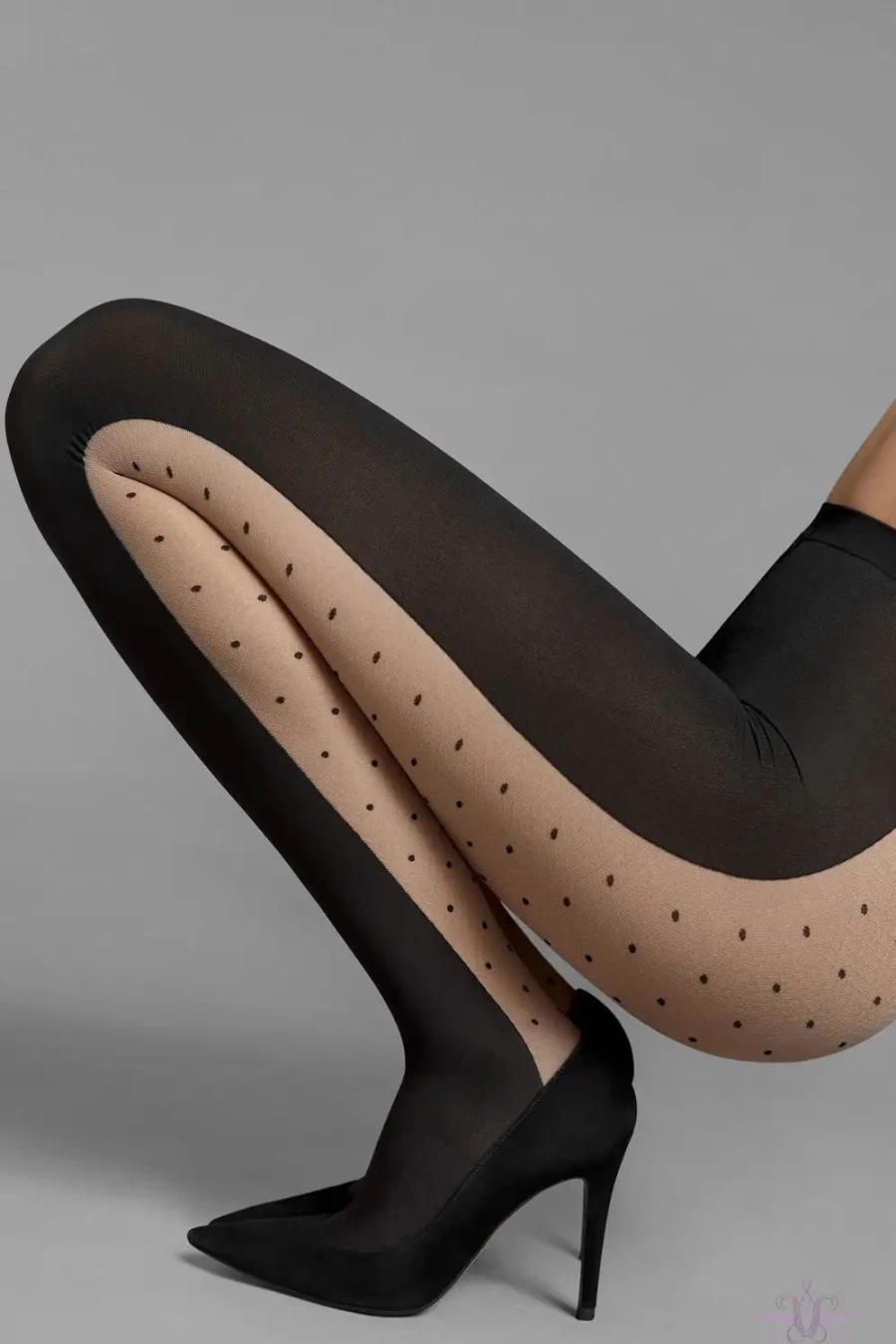 Sexproducts Fairly Light/Black Wolford Felicitas Tights - Premium Sheer Hosiery