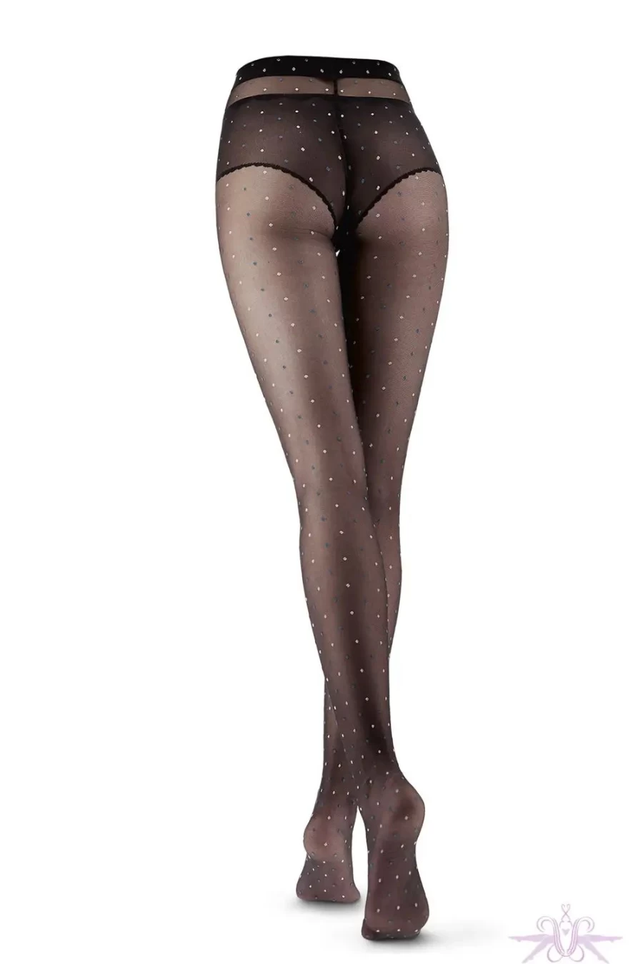 Sexproducts Black Bicolor Dot Tights - Stylish & Comfortable Legwear