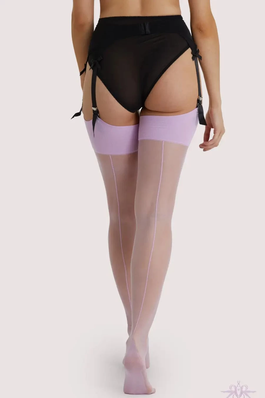 Sexproducts Lilac Seamed Stockings - Playful Promises Style Elegant Hosiery