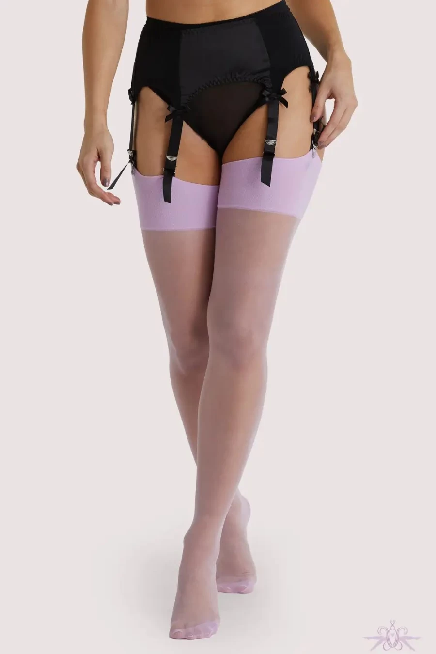 Sexproducts Lilac Seamed Stockings - Playful Promises Style Elegant Hosiery