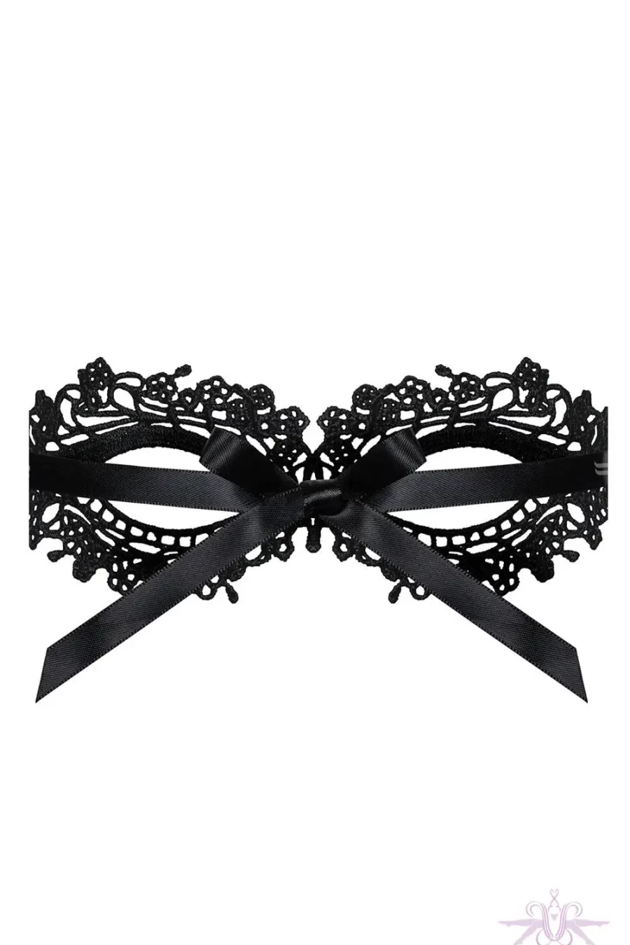Black Obsessive Guipure Lace Mask by Sexproducts – Elegant Gothic Face Cover