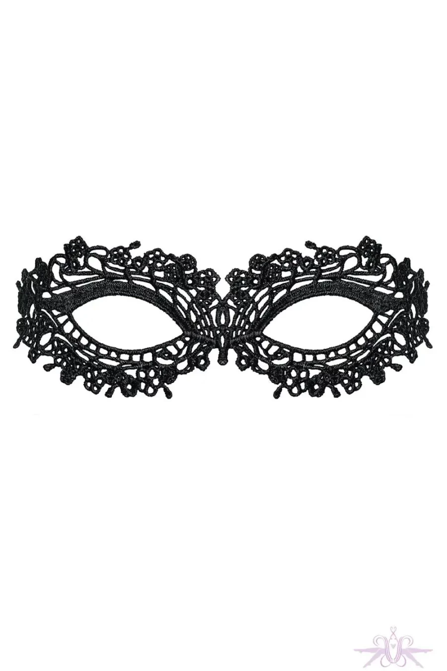 Black Obsessive Guipure Lace Mask by Sexproducts – Elegant Gothic Face Cover