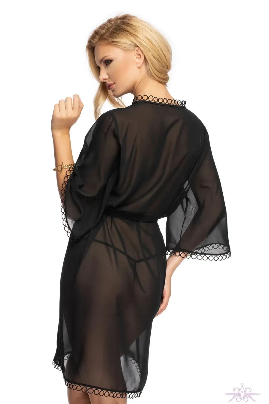 Sexproducts Black Irall Sadia Dressing Gown - Luxurious Comfort for Relaxation