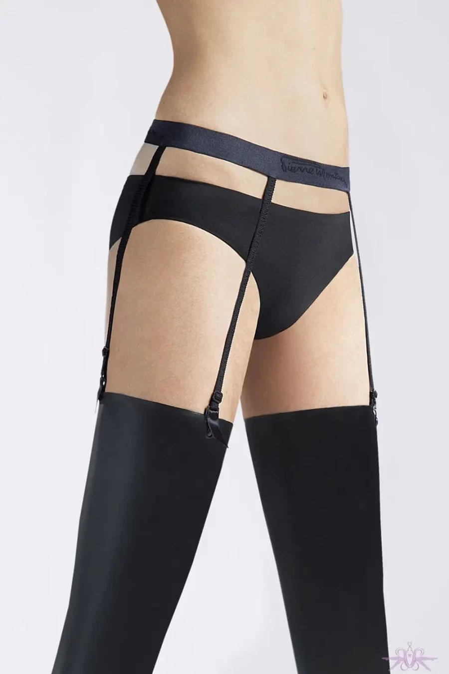 "Sexproducts Black Pierre Mantoux Griffe Suspender Belt for Women"