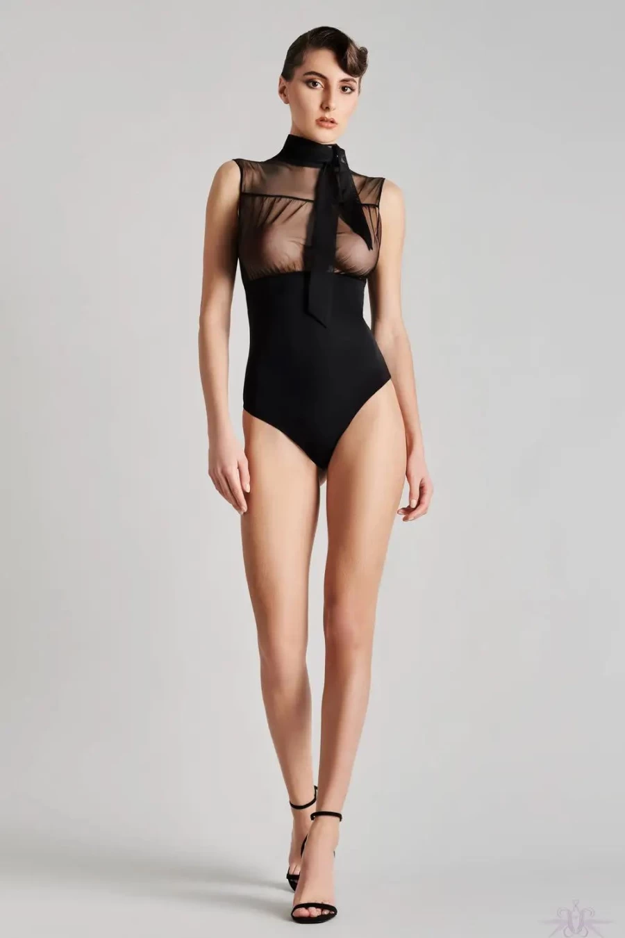 Sexproducts Black Maison Close Madame Reve Thong Bodysuit Lingerie for Women