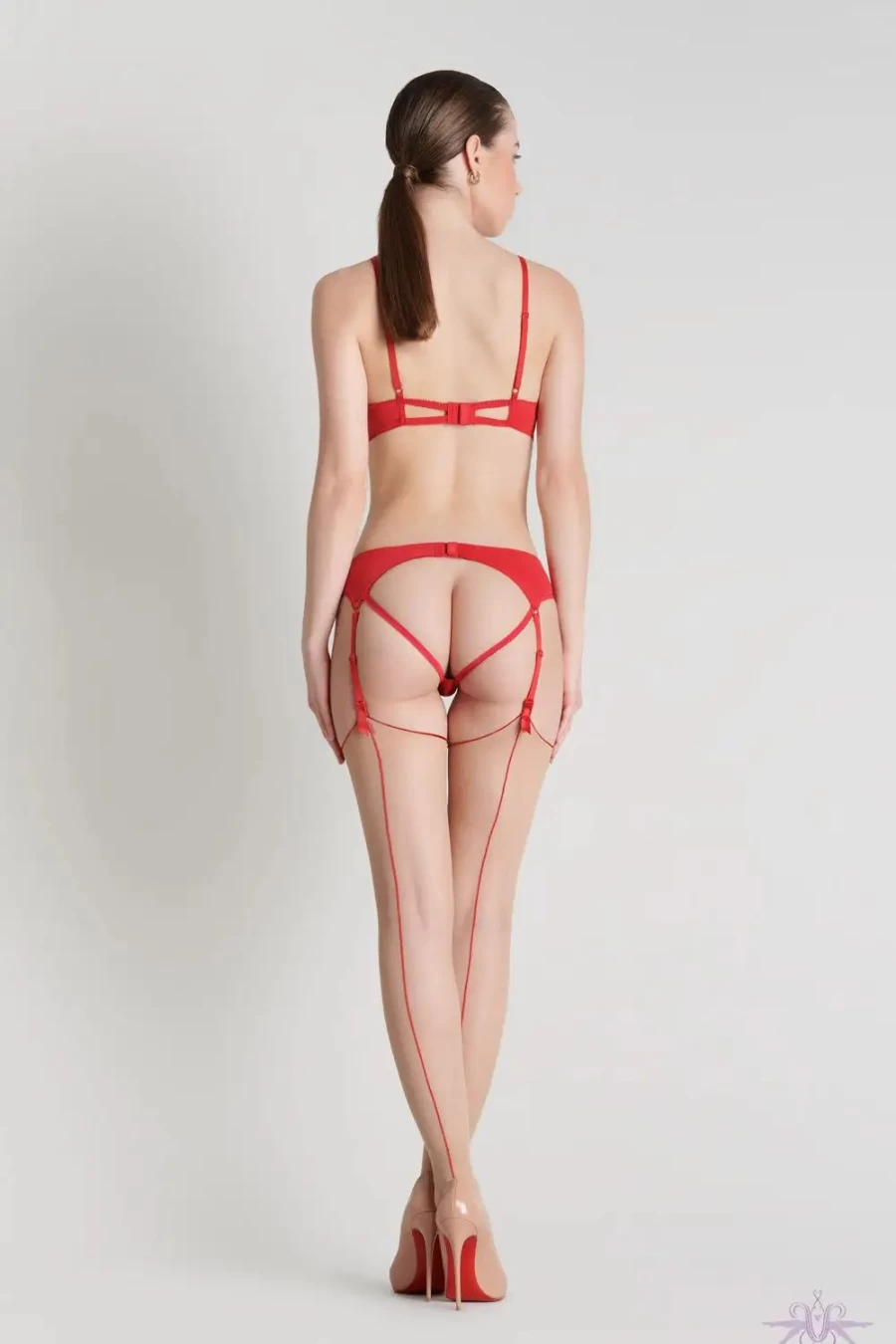"Sexproducts Red Maison Close Le Petit Secret Garter Belt - Stylish Lingerie Accessory"