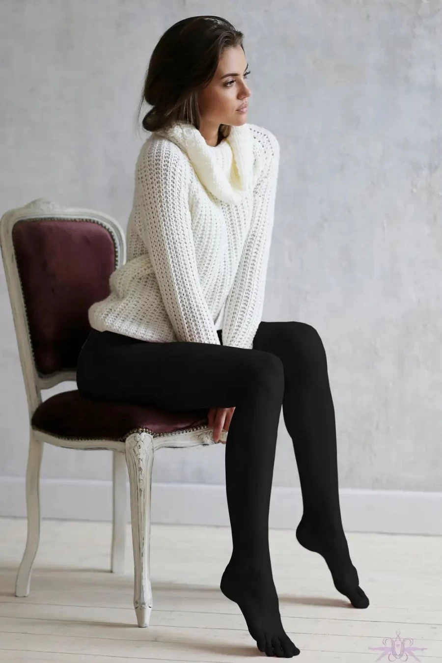 Sexproducts Couture 100 Denier Matte Opaque Tights - Black High-Quality Fashion Tights for Women