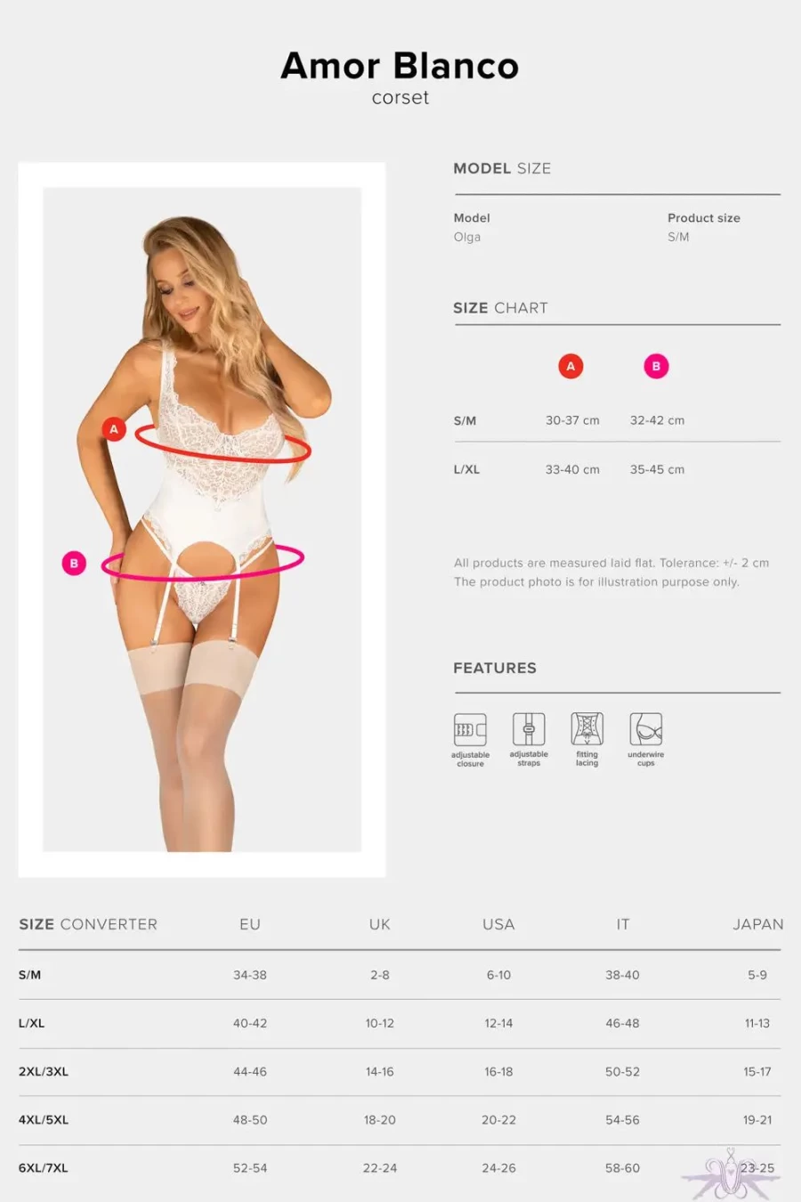 "Sexproducts White Obsessive Amor Bianco Corset – Elegant Lingerie Corset"
