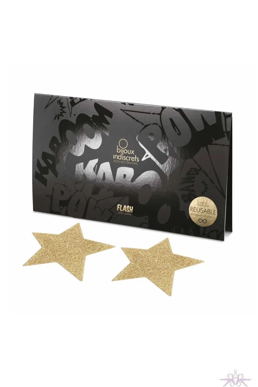 Sexproducts Gold Star Nipple Pasties - Bijoux Indiscrets Style Adhesive Covers