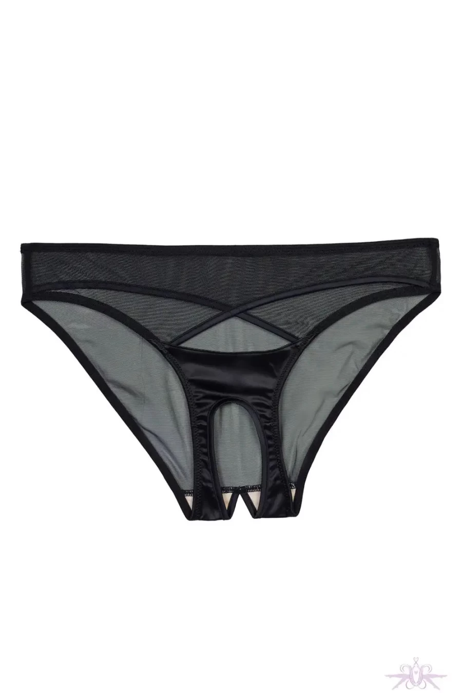 "Sexproducts Charlie Open Brief - Playful Promises Lingerie in Black"
